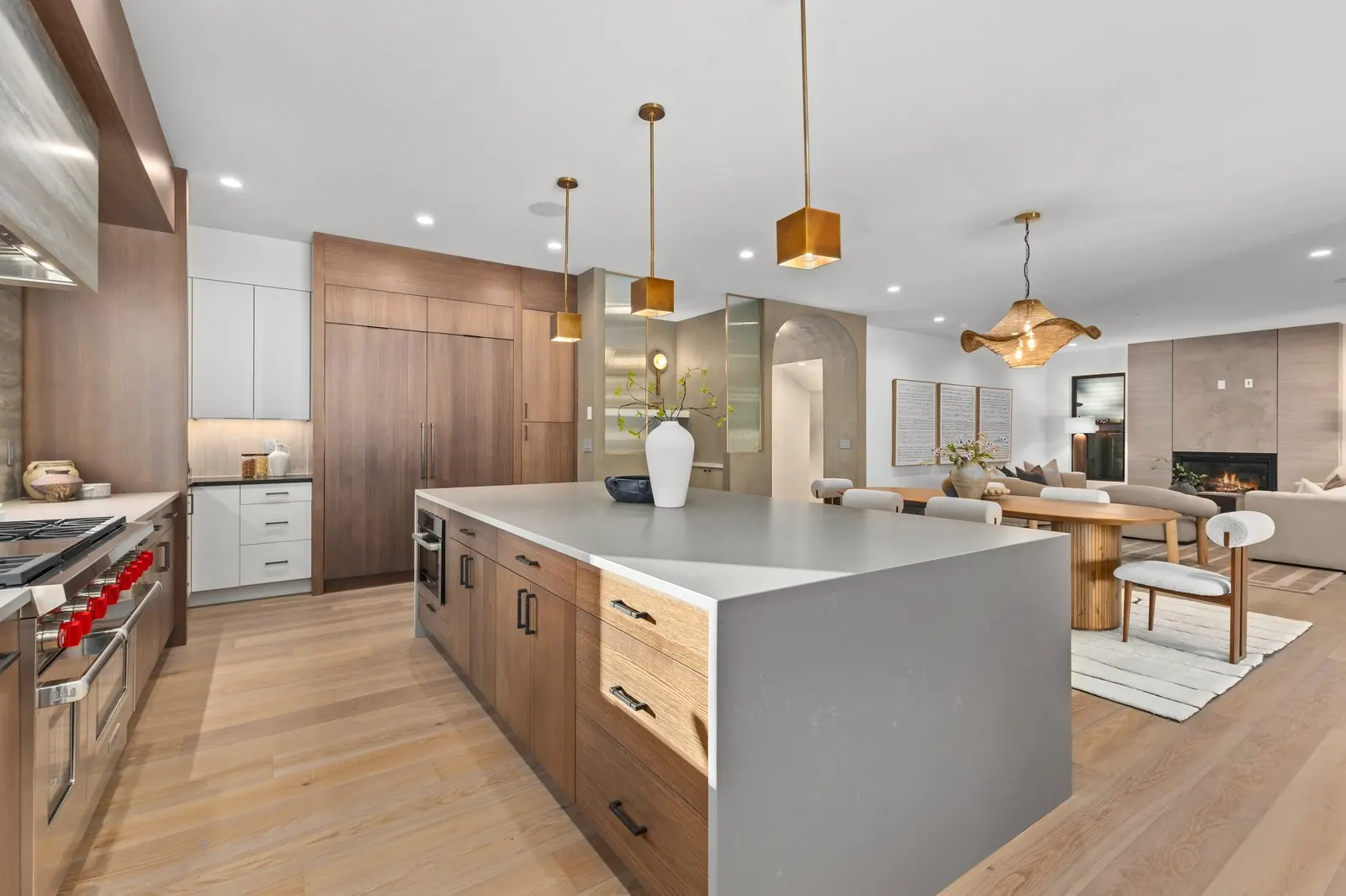 Warm tone kitchen open plan Southwest Florida